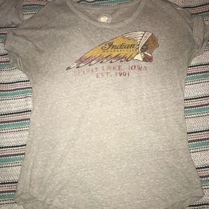 Lucky Brand Indian Motorcycles Tee Shirt